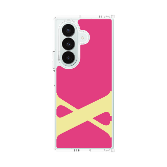 クリアケース［ オリジナル - initial color - X pink ］