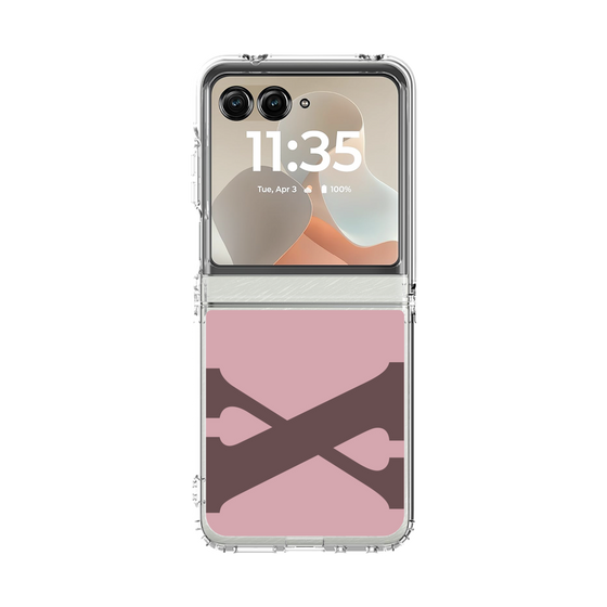 クリアケース［ オリジナル - initial color - X dusty pink ］