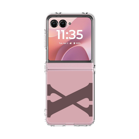 クリアケース［ オリジナル - initial color - X dusty pink ］