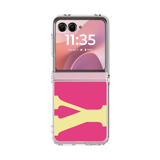 クリアケース［ オリジナル - initial color - Y pink ］