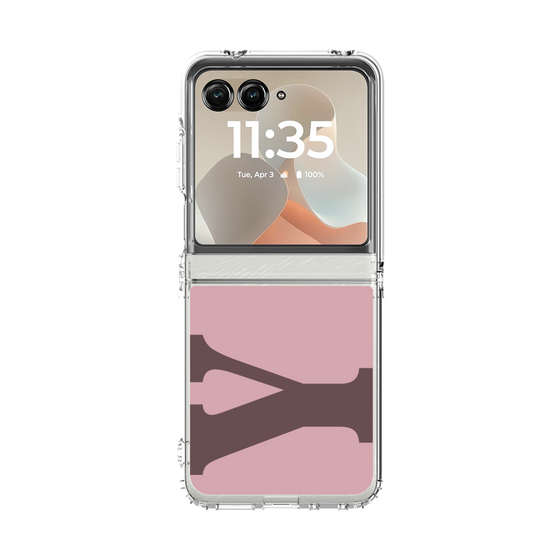 クリアケース［ オリジナル - initial color - Y dusty pink ］