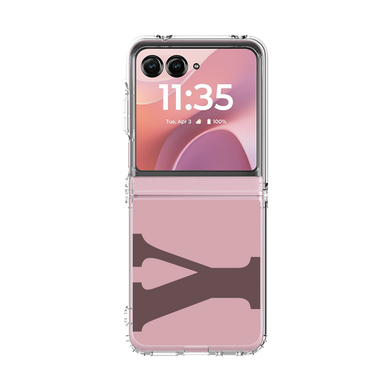 クリアケース［ オリジナル - initial color - Y dusty pink ］