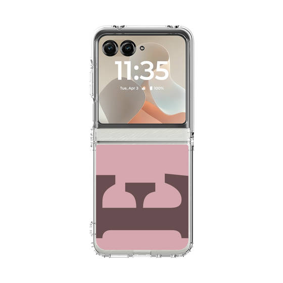 クリアケース［ オリジナル - initial color - E dusty pink ］