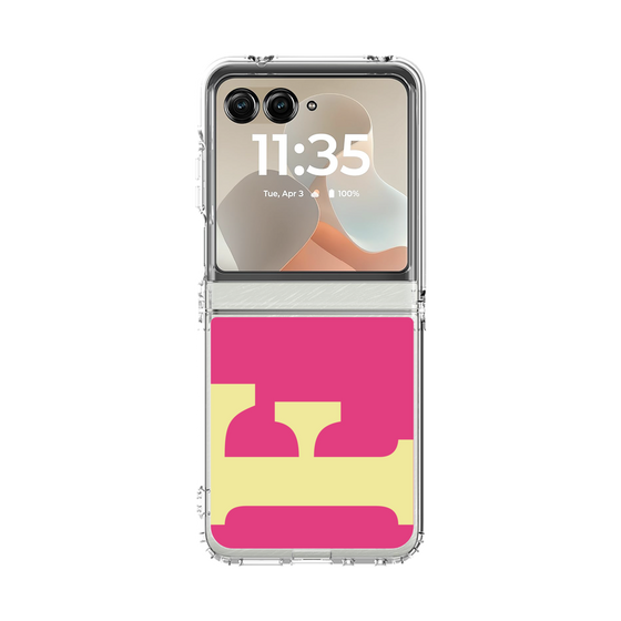 クリアケース［ オリジナル - initial color - F pink ］