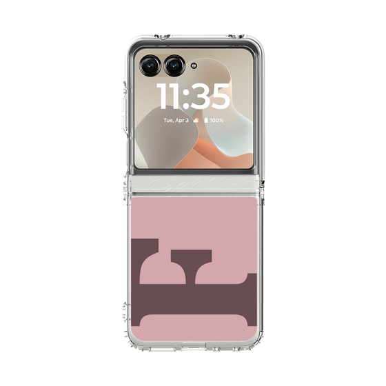 クリアケース［ オリジナル - initial color - F dusty pink ］
