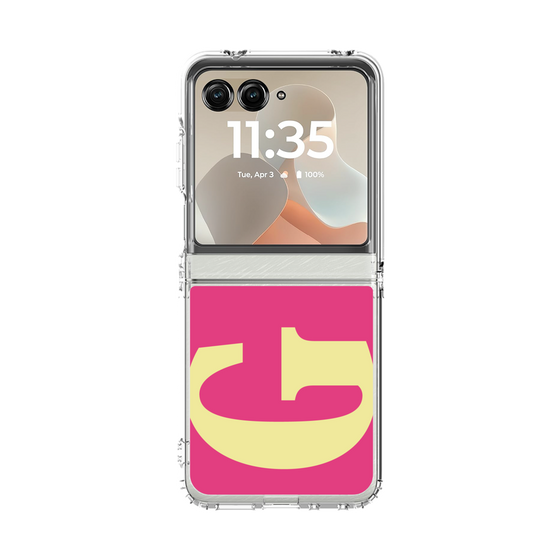 クリアケース［ オリジナル - initial color - G pink ］