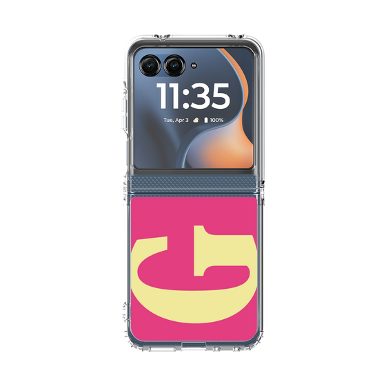 クリアケース［ オリジナル - initial color - G pink ］