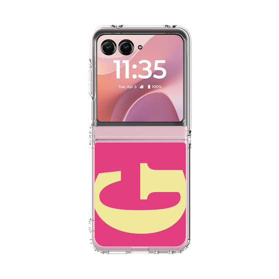 クリアケース［ オリジナル - initial color - G pink ］