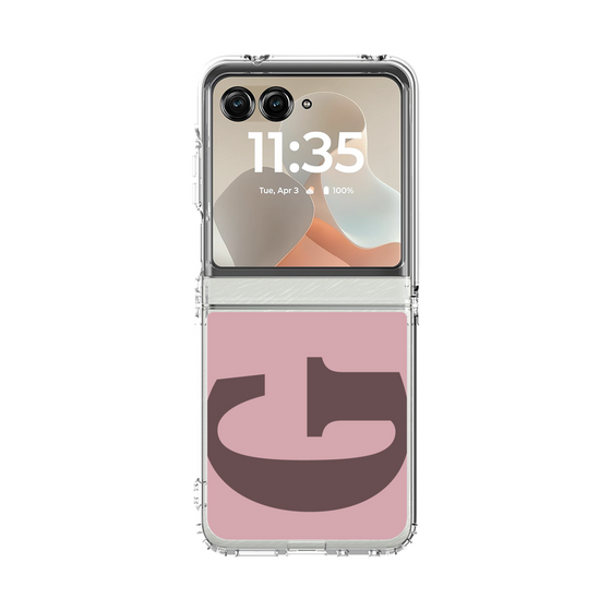 クリアケース［ オリジナル - initial color - G dusty pink ］