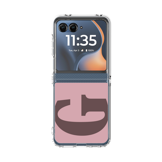 クリアケース［ オリジナル - initial color - G dusty pink ］