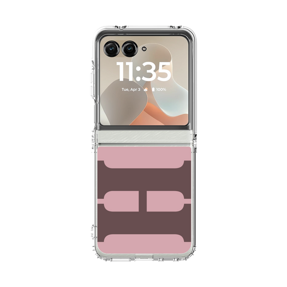 クリアケース［ オリジナル - initial color - H dusty pink ］