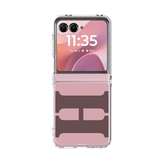 クリアケース［ オリジナル - initial color - H dusty pink ］