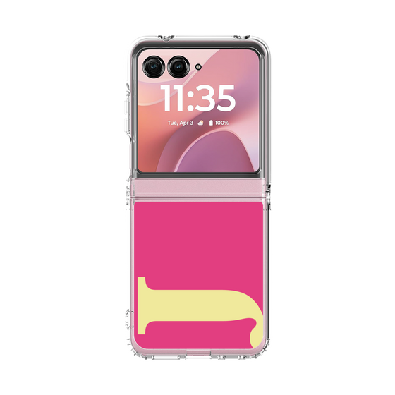 クリアケース［ オリジナル - initial color - J pink ］