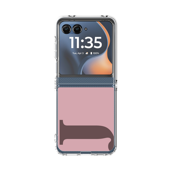 クリアケース［ オリジナル - initial color - J dusty pink ］