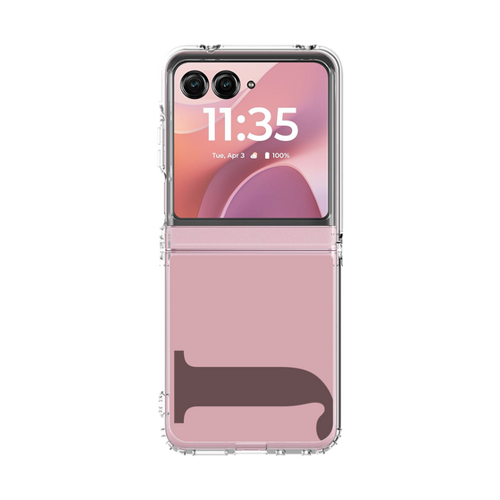 クリアケース［ オリジナル - initial color - J dusty pink ］