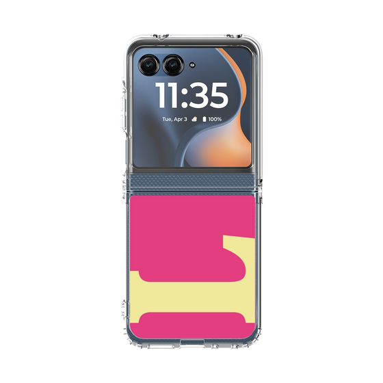 クリアケース［ オリジナル - initial color - L pink ］