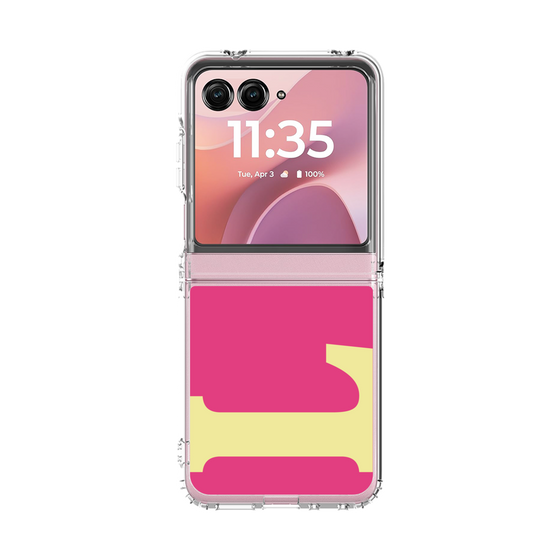 クリアケース［ オリジナル - initial color - L pink ］