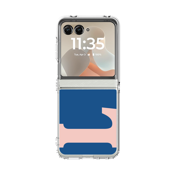 クリアケース［ オリジナル - initial color - L navy ］