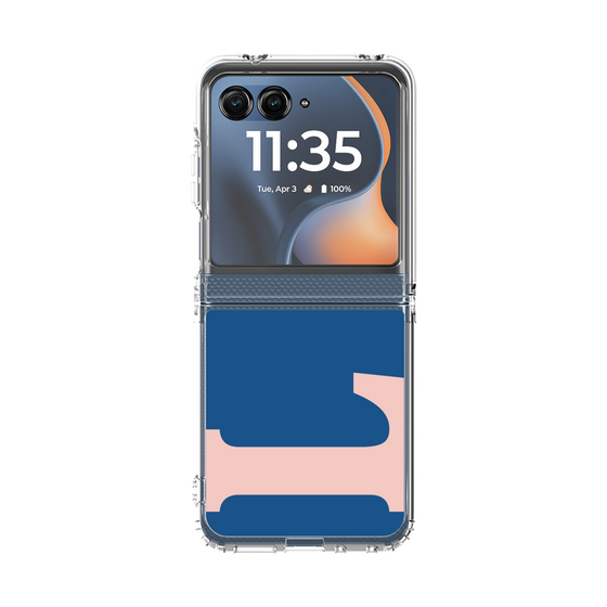 クリアケース［ オリジナル - initial color - L navy ］