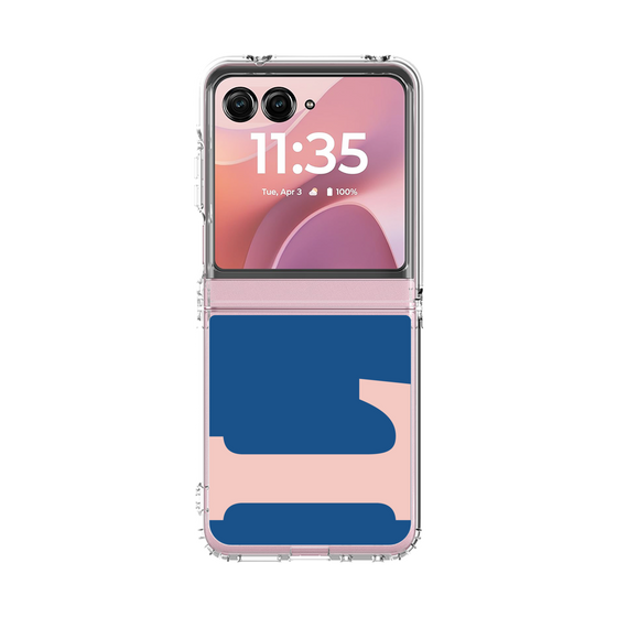 クリアケース［ オリジナル - initial color - L navy ］