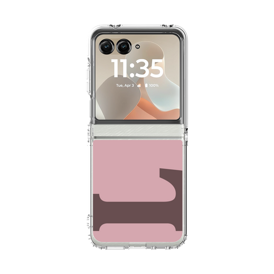 クリアケース［ オリジナル - initial color - L dusty pink ］