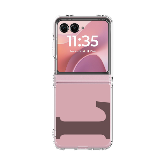 クリアケース［ オリジナル - initial color - L dusty pink ］