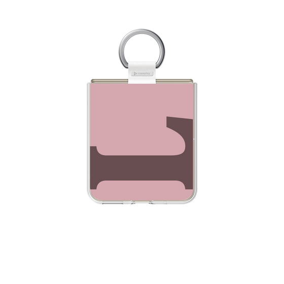 クリアケース［ オリジナル - initial color - L dusty pink ］