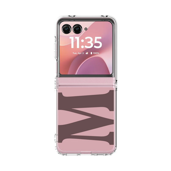 クリアケース［ オリジナル - initial color - M dusty pink ］