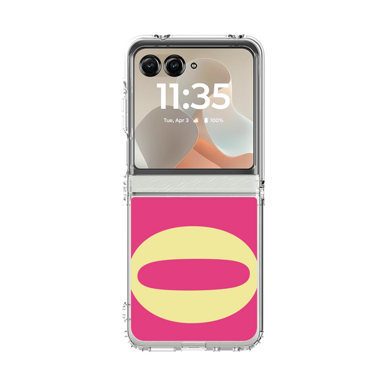 クリアケース［ オリジナル - initial color - O pink ］