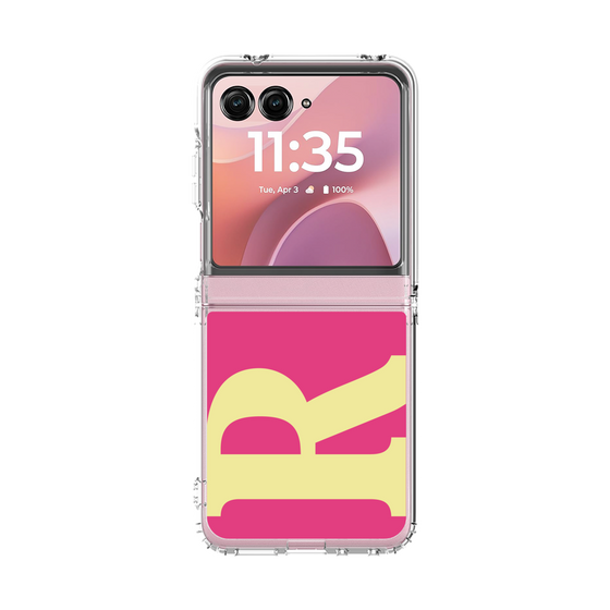 クリアケース［ オリジナル - initial color - R pink ］