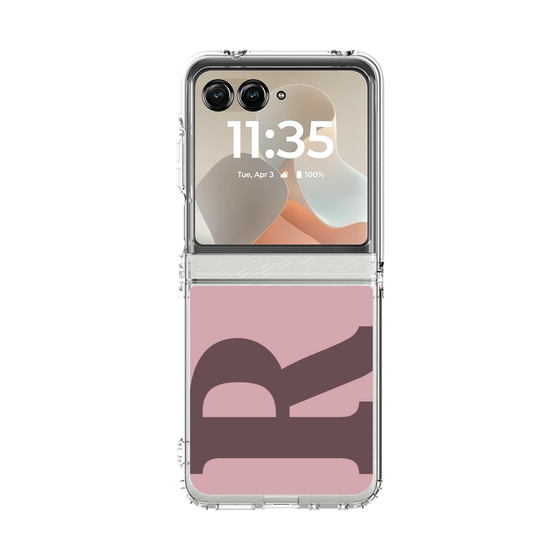 クリアケース［ オリジナル - initial color - R dusty pink ］