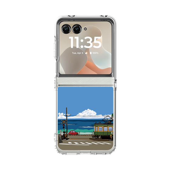 クリアケース［ スタジオアレック 湘南物語 - 江ノ電とフィアット500 ］