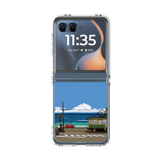 クリアケース［ スタジオアレック 湘南物語 - 江ノ電とフィアット500 ］