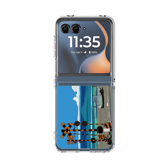 クリアケース［ スタジオアレック 湘南物語 - オート三輪と水平線 ］