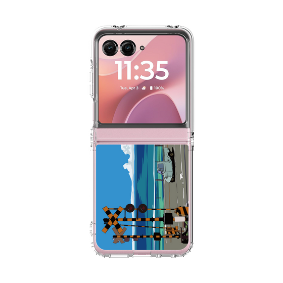 クリアケース［ スタジオアレック 湘南物語 - オート三輪と水平線 ］