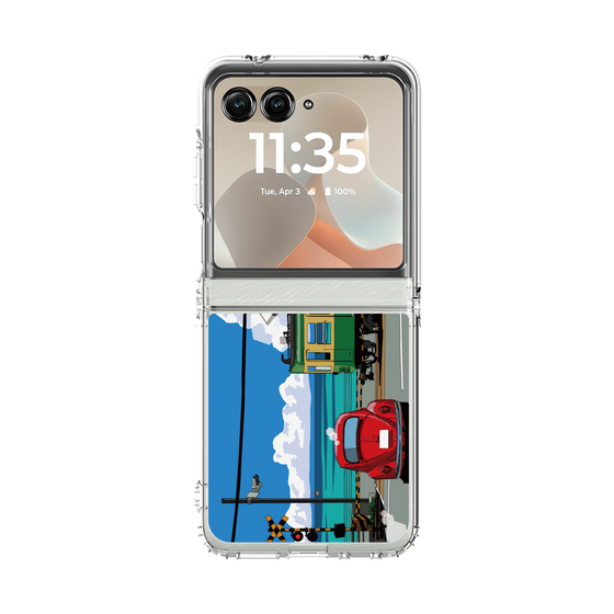 クリアケース［ スタジオアレック 湘南物語 - 江ノ電と水平線と入道雲 ］