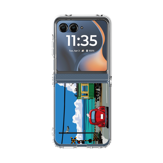 クリアケース［ スタジオアレック 湘南物語 - 江ノ電と水平線と入道雲 ］