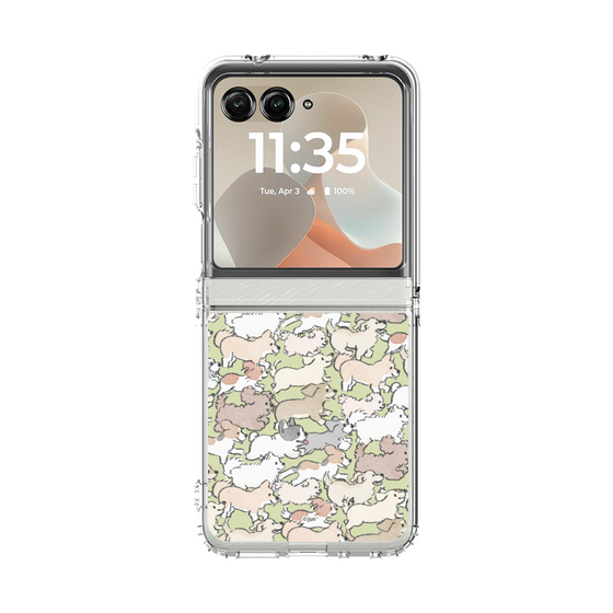 クリアケース［ こんにちは、いぬです - いぬだらけ ］