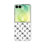クリアケース［ Chell classy - Monogram - White ］