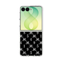 クリアケース［ Chell classy - Monogram - Black ］