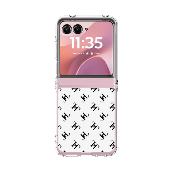 クリアケース［ Chell classy - Logo - White ］