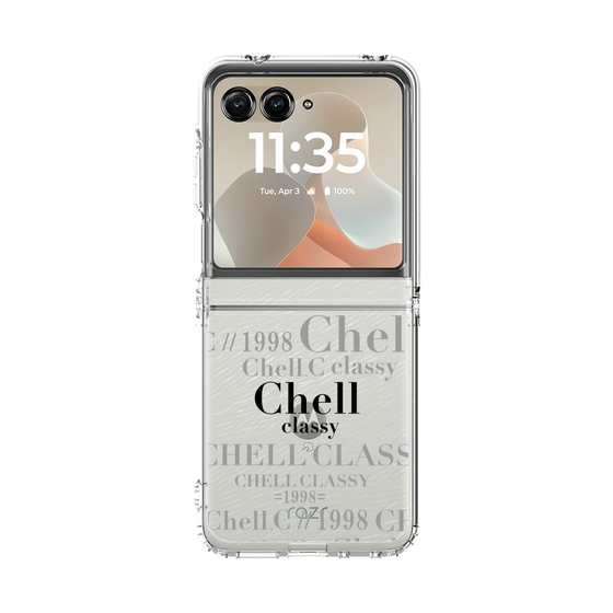 クリアケース［ Chell classy - Logotype ］