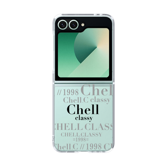 クリアケース［ Chell classy - Logotype ］