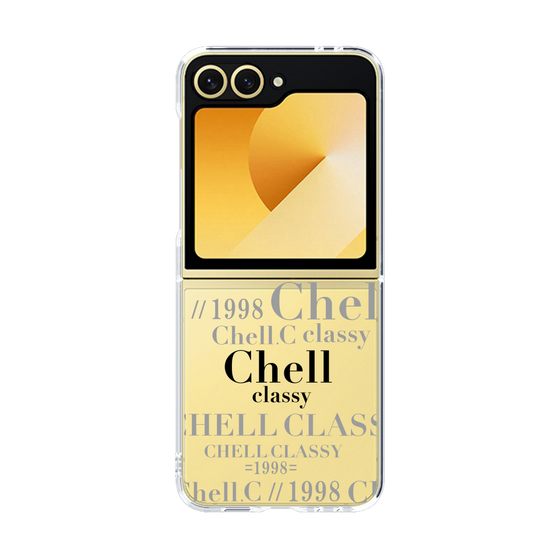 クリアケース［ Chell classy - Logotype ］