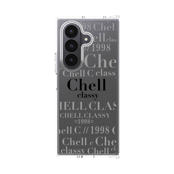クリアケース［ Chell classy - Logotype ］