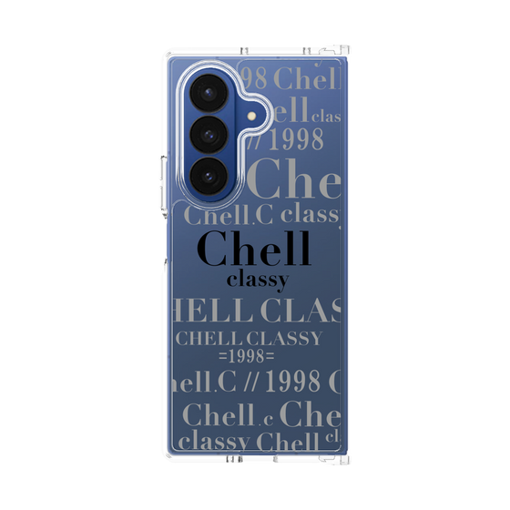 クリアケース［ Chell classy - Logotype ］