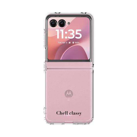 クリアケース［ Chell classy - Simple Logotype ］