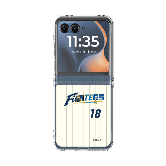 クリアケース［ 北海道日本ハムファイターズ - 50周年限定ユニフォーム#18 YAMASAKI - 表 ］