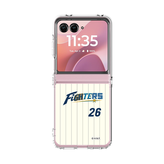 クリアケース［ 北海道日本ハムファイターズ - 50周年限定ユニフォーム#26 TANAKA - 表 ］