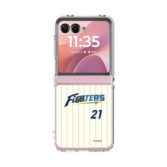 クリアケース［ 北海道日本ハムファイターズ - 50周年限定ユニフォーム#21 KIYOMIYA - 表 ］